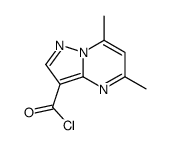 Pyrazolo[1,5-a]pyrimidine-3-carbonyl chloride, 5,7-dimethyl- (9CI) Structure