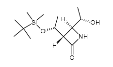 (3S,4S)-3-[(R)-1-(t-butyldimethylsilyloxy)ethyl]-4-[(S)-1-hydroxyethyl]-2-azetidinone结构式