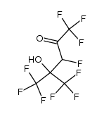 1,1,1,3,5,5,5-heptafluoro-4-hydroxy-4-(trifluoromethyl)pentan-2-one结构式