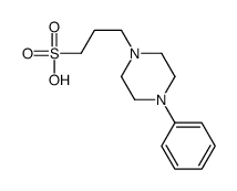 3-(4-phenylpiperazin-1-yl)propane-1-sulfonic acid Structure