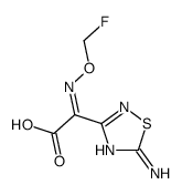 2-(5-amino-1,2,4-thiadiazol-3-yl)-2-(fluoromethoxyimino)acetic acid结构式