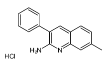 7-methyl-3-phenylquinolin-2-amine,hydrochloride Structure