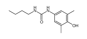 1-butyl-3-(4-hydroxy-3,5-dimethylphenyl)urea Structure