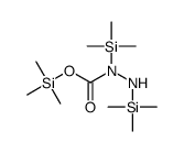 trimethylsilyl N-trimethylsilyl-N-(trimethylsilylamino)carbamate结构式