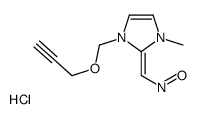 [(Z)-[1-methyl-3-(prop-2-ynoxymethyl)imidazol-2-ylidene]methyl]-oxoazanium,chloride结构式