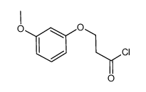 3-(3-methoxyphenoxy)propanoyl chloride结构式
