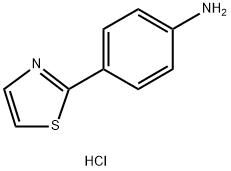 4-(1,3-噻唑-2-基)苯胺二盐酸盐结构式