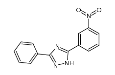 5-(m-nitrophenyl)-3-phenyl-1H-1,2,4-triazole结构式