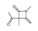 2-Azetidinone, 3-acetyl-1,3-dimethyl-4-methylene- (9CI)结构式