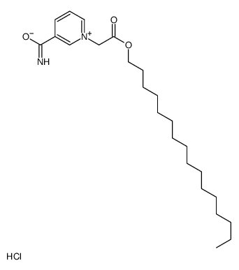 hexadecyl 2-(3-carbamoylpyridin-1-ium-1-yl)acetate,chloride Structure
