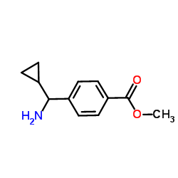 Methyl 4-[amino(cyclopropyl)methyl]benzoate Structure
