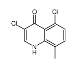 3,5-Dichloro-4-hydroxy-8-methylquinoline结构式