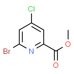 Methyl 6-bromo-4-chloropicolinate Structure