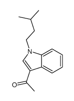1-[1-(3-Methylbutyl)-1H-indol-3-yl]ethanone Structure