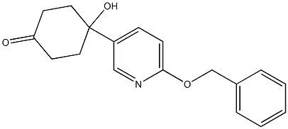 4-(6-Benzyloxy-pyridin-3-yl)-4-hydroxy-cyclohexanone Structure
