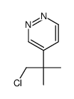 4-(1-chloro-2-methylpropan-2-yl)pyridazine结构式