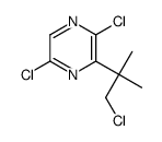 2,5-dichloro-3-(1-chloro-2-methylpropan-2-yl)pyrazine Structure