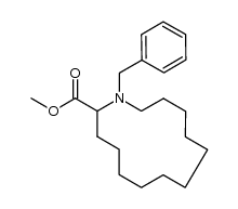 methyl N-benzyl-azacyclotridecane-2-carboxylate结构式