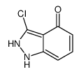 3-chloro-1,2-dihydroindazol-4-one Structure