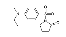 1-[4-(diethylamino)phenyl]sulfonylpyrrolidin-2-one Structure