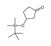 3-[tert-butyl(dimethyl)silyl]oxycyclopentan-1-one Structure