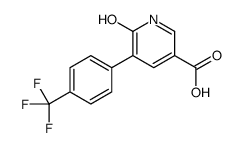 6-oxo-5-[4-(trifluoromethyl)phenyl]-1H-pyridine-3-carboxylic acid结构式