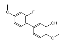 5-(2-fluoro-4-methoxyphenyl)-2-methoxyphenol结构式
