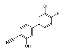 4-(3-chloro-4-fluorophenyl)-2-hydroxybenzonitrile结构式