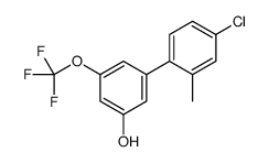3-(4-chloro-2-methylphenyl)-5-(trifluoromethoxy)phenol结构式