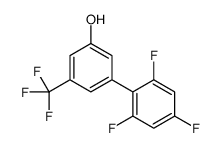 3-(trifluoromethyl)-5-(2,4,6-trifluorophenyl)phenol结构式