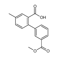 2-(3-methoxycarbonylphenyl)-5-methylbenzoic acid Structure