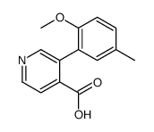 3-(2-methoxy-5-methylphenyl)pyridine-4-carboxylic acid Structure