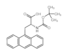 Boc-3-(9-蒽基)-D-丙氨酸结构式