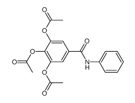 3,4,5-triacetoxy-benzoic acid anilide Structure