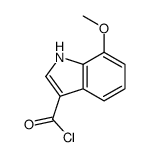 1H-Indole-3-carbonyl chloride, 7-methoxy- (9CI)结构式