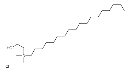 (2-hydroxyethyl)dimethyloctadecylammonium chloride Structure