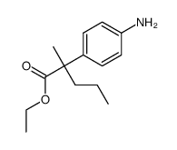 ethyl 2-(4-aminophenyl)-2-methylpentanoate结构式