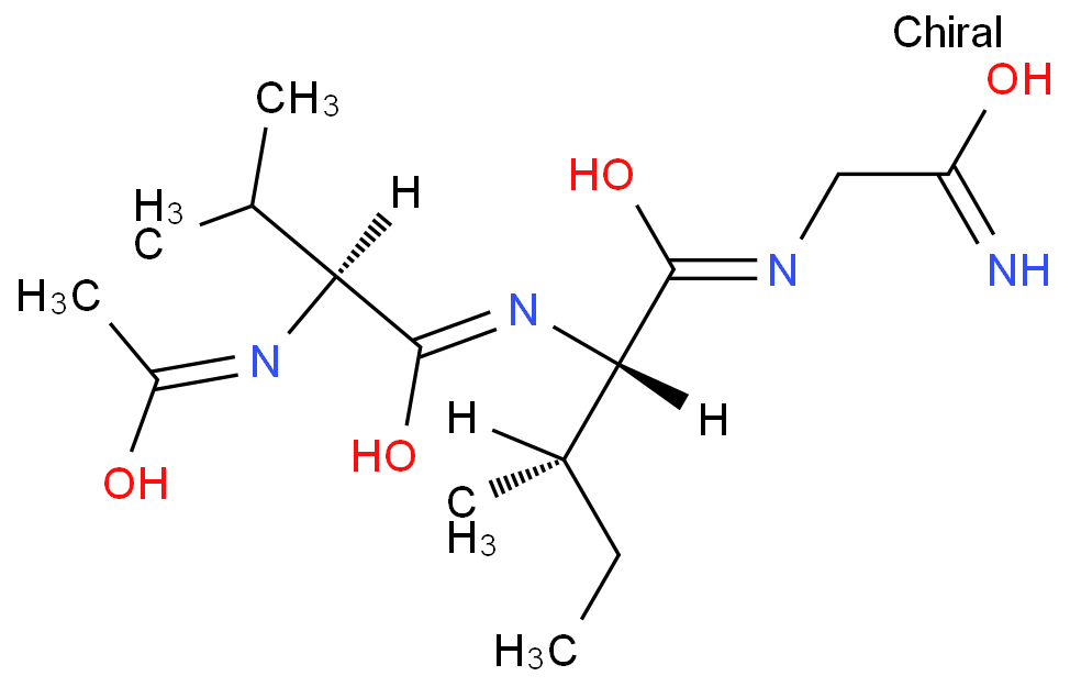 (2S,3S)-2-[[(2S)-2-acetamido-3-methylbutanoyl]amino]-N-(2-amino-2-oxoethyl)-3-methylpentanamide Structure