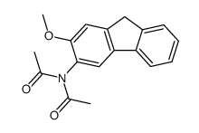 N-(2-methoxy-fluoren-3-yl)-diacetamide结构式