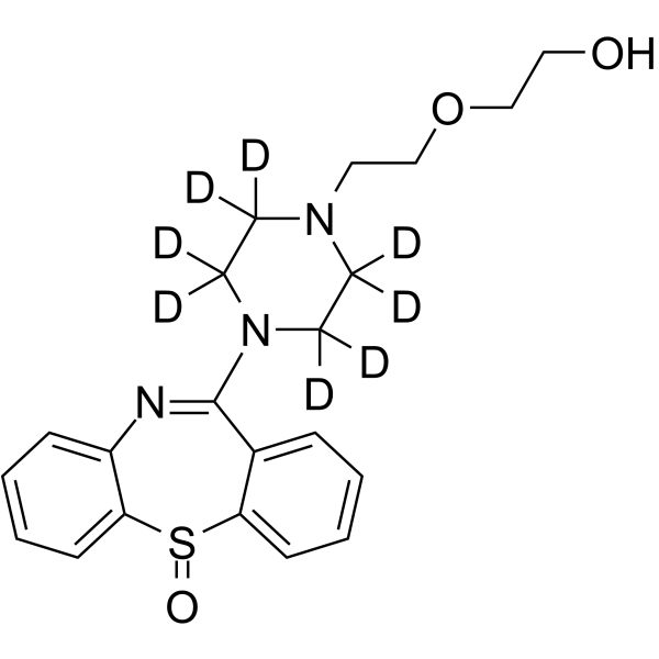Quetiapine Sulfoxide-d8 Structure