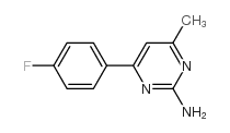 4-(4-氟苯基)-6-甲基-2-氨基嘧啶结构式