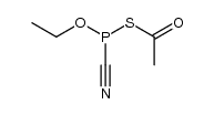 O-ethyl S-acetyl cyanothiophosphite Structure