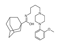 4-(4-(1-adamantanecarboxamido)butyl)-1-(2-methoxyphenyl)piperazine structure