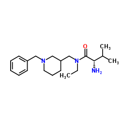 N-[(1-Benzyl-3-piperidinyl)methyl]-N-ethyl-L-valinamide结构式