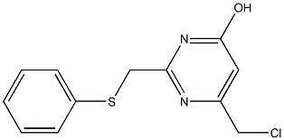 6-(Chloromethyl)-2-[(phenylsulfanyl)methyl]-4-pyrimidinol结构式