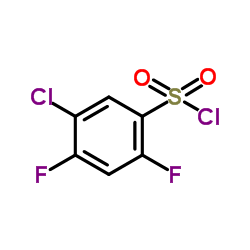 5-Chloro-2,4-difluorobenzenesulfonyl chloride Structure