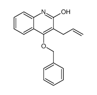 4-(benzyloxy)-3-(prop-2-en-1-yl)quinolin-2-ol结构式