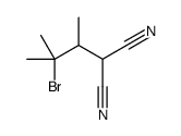 2-(3-bromo-3-methylbutan-2-yl)propanedinitrile结构式