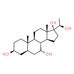 pregnane-3,7,17,20-tetrol Structure