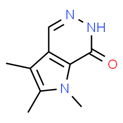 7H-Pyrrolo[2,3-d]pyridazin-7-one,1,6-dihydro-1,2,3-trimethyl-(9CI) structure